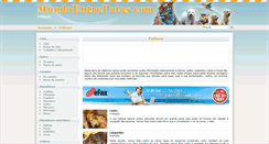 Desktop Screenshot of felinos.mundoentrepatas.com